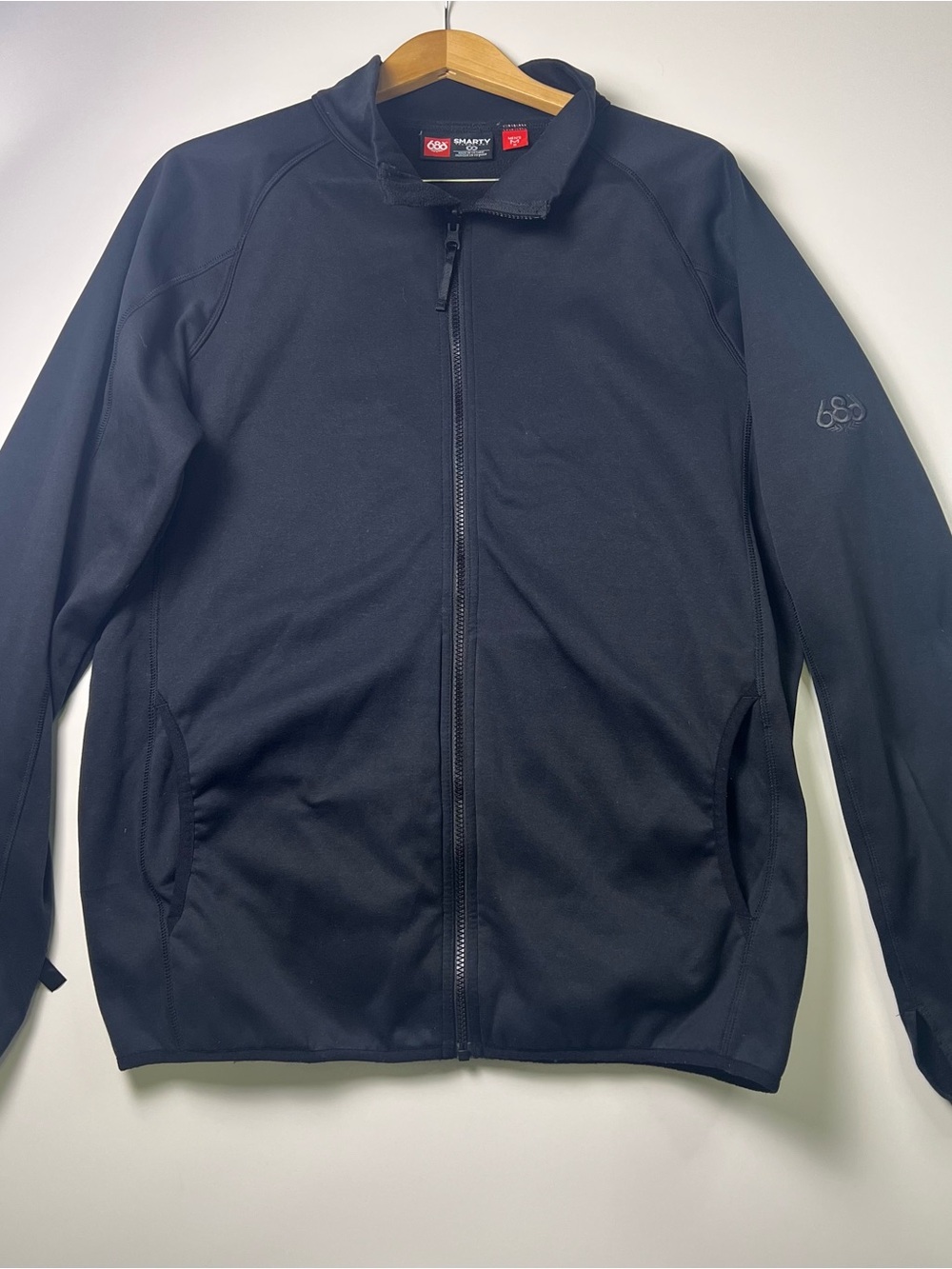 686 Men's Smarty Technology Black Lightweight Zip-Up Softshell Jacket Utility